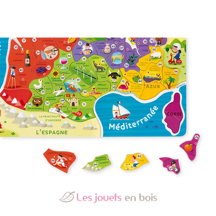 Magnetische Landkarte Frankreich J05480 Janod 7