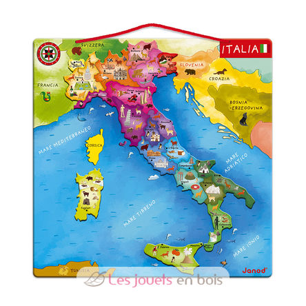 Magnetische Landkarte Italien J05488 Janod 4