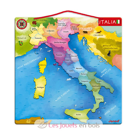 Magnetische Landkarte Italien J05488 Janod 5