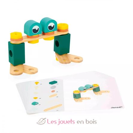 Brico'Kids Konstruktionsspiel aus Holz mit 50 Teilen J06453 Janod 2