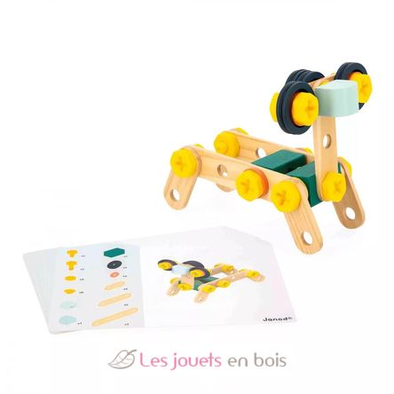 Brico'Kids Konstruktionsspiel aus Holz mit 50 Teilen J06453 Janod 3