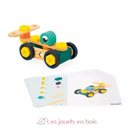 Brico'Kids Konstruktionsspiel aus Holz mit 100 Teilen J06454 Janod 3
