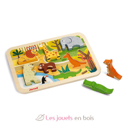 3D Puzzle Zoo J07022-4103 Janod 3