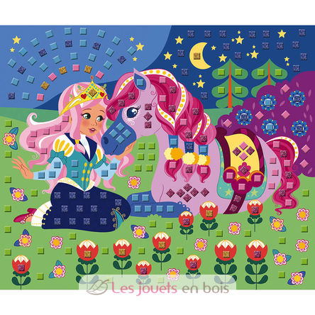 Mosaik-Aufkleber Ponys und Einhörner J07957 Janod 9