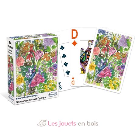 Kartenspiel mit 54 Karten Frühlingsblumen SS-1300 Sentosphère 1