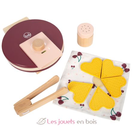 Waffeleisen-Set Tasty rot LE12850 Small Foot company 2