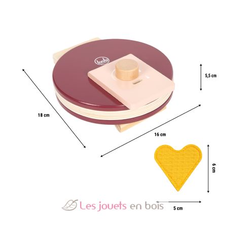 Waffeleisen-Set Tasty rot LE12850 Small Foot company 7