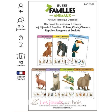 Spiel der 7 Familien Tiere SS-1381 Sentosphère 3