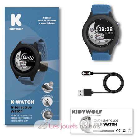 K-Watch Interaktive Uhr blau KW-K-WATCH-BU Kidywolf 13