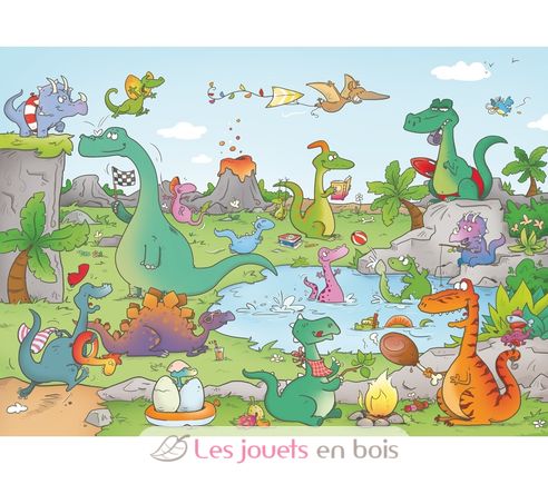 Dinosaurier von Laure Cacouault K144-24 Puzzle Michele Wilson 1
