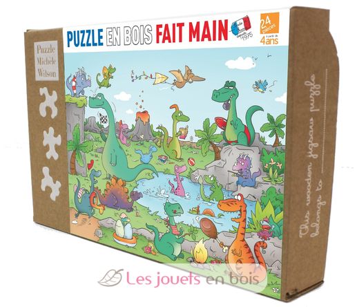 Dinosaurier von Laure Cacouault K144-24 Puzzle Michele Wilson 2