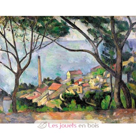 Blick auf das Meer bei L'Estaque by Cézanne K531-50 Puzzle Michele Wilson 3