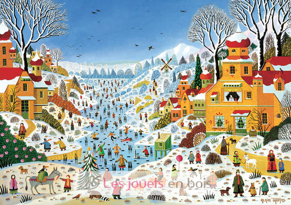 Winterszene von Alain Thomas K774-100 Puzzle Michele Wilson 2