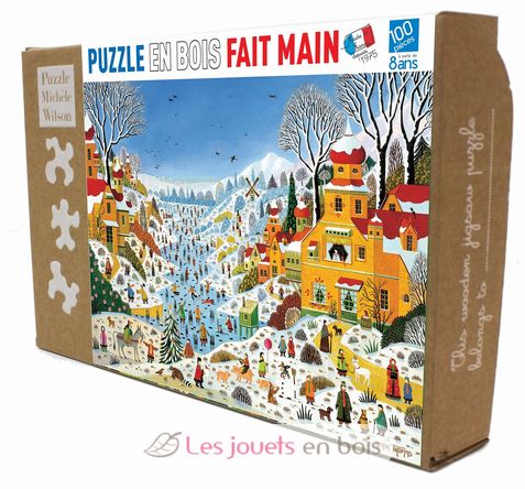 Winterszene von Alain Thomas K774-100 Puzzle Michele Wilson 1