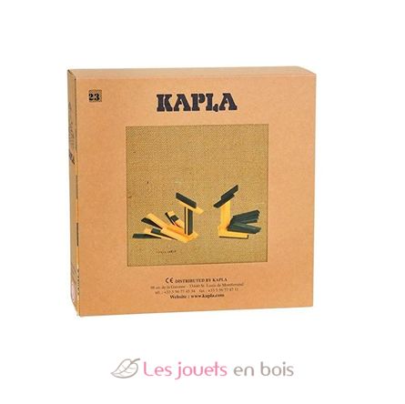 Box 40 grün und gelb Platten + Kunstbuch KAJLJP23-4358 Kapla 4
