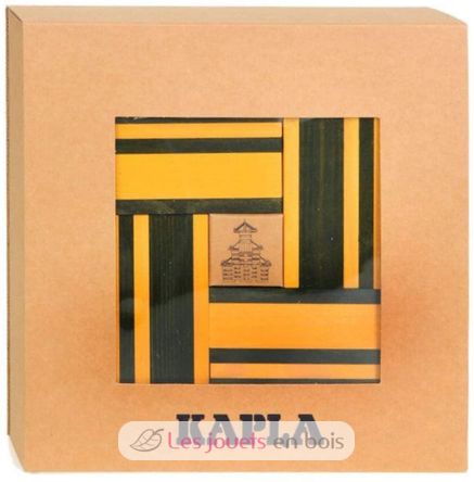 Box 40 grün und gelb Platten + Kunstbuch KAJLJP23-4358 Kapla 2