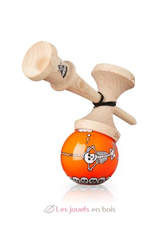 Krom Kendama Jody Bartons Skeletons Orange KROM-SKELETON-ORANGE KROM Kendama 5