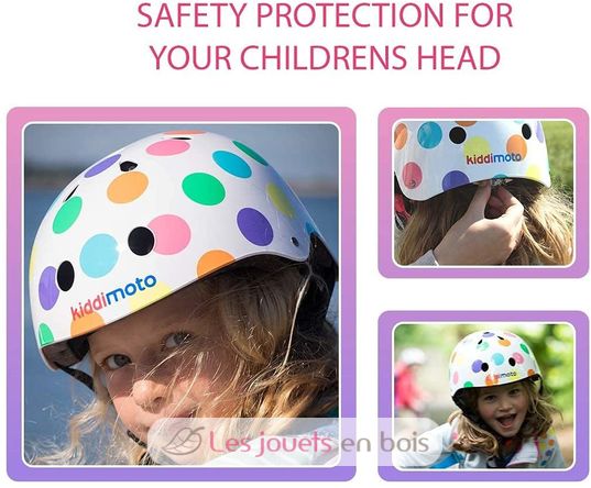 Pastel Dotty für Laufrad MEDIUM KMH023M Kiddimoto 3