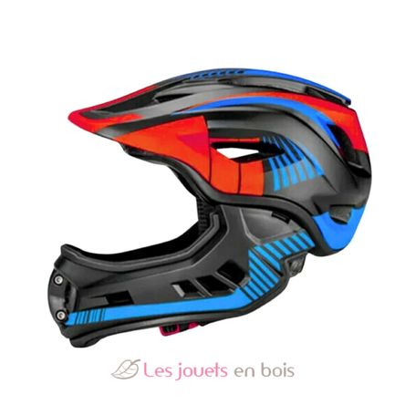 Fahrradhelm Schwarz Rot Blau Small KMHFF08S Kiddimoto 1