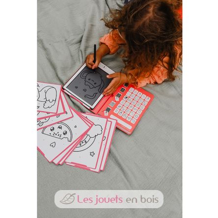 Zeichenbuch mit LCD-Bildschirm - Kawaï KW-KIDYDRAW-MINI-KAW Kidywolf 6