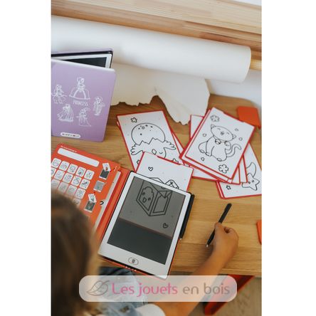 Zeichenbuch mit LCD-Bildschirm - Kawaï KW-KIDYDRAW-MINI-KAW Kidywolf 8