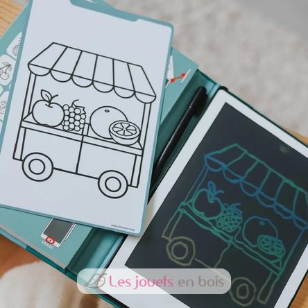 Zeichenbuch mit LCD-Bildschirm - Mein kleiner Markt KW-KIDYDRAW-MINI-MLM Kidywolf 6