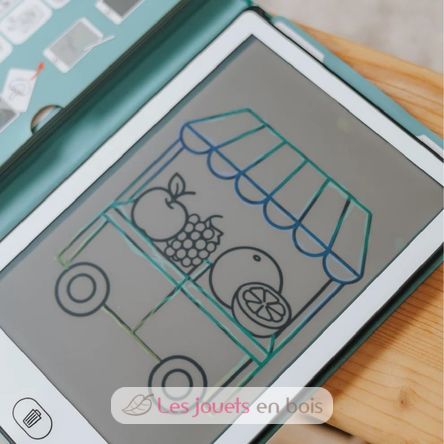 Zeichenbuch mit LCD-Bildschirm - Mein kleiner Markt KW-KIDYDRAW-MINI-MLM Kidywolf 7