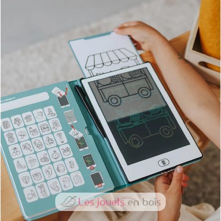 Zeichenbuch mit LCD-Bildschirm - Mein kleiner Markt KW-KIDYDRAW-MINI-MLM Kidywolf 10