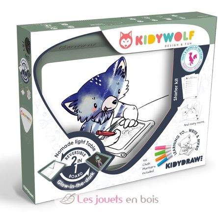 Kidydraw-Pro 2-in-1-Licht-Zeichentisch KW-KIDYDRAW-PRO Kidywolf 1