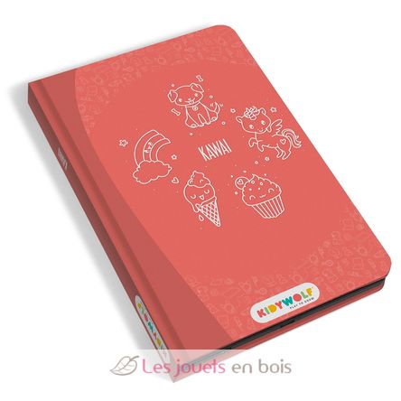 Zeichenbuch mit LCD-Bildschirm - Kawaï KW-KIDYDRAW-MINI-KAW Kidywolf 4