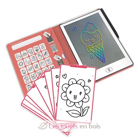 Zeichenbuch mit LCD-Bildschirm - Kawaï KW-KIDYDRAW-MINI-KAW Kidywolf 2