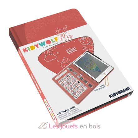 Zeichenbuch mit LCD-Bildschirm - Kawaï KW-KIDYDRAW-MINI-KAW Kidywolf 1