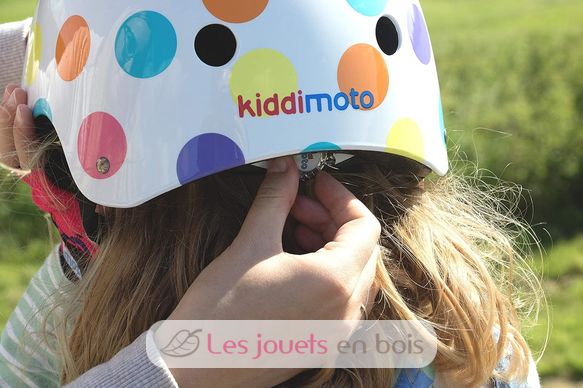 Pastel Dotty Helm Small KMH023S Kiddimoto 2