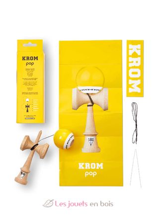 Krom Kendama Pop Lol Gelb KROM-PL-YEL KROM Kendama 7