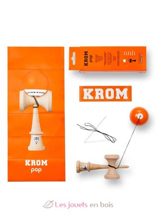 Krom Kendama Pop Lol Orange KROM-PL-ORA KROM Kendama 7