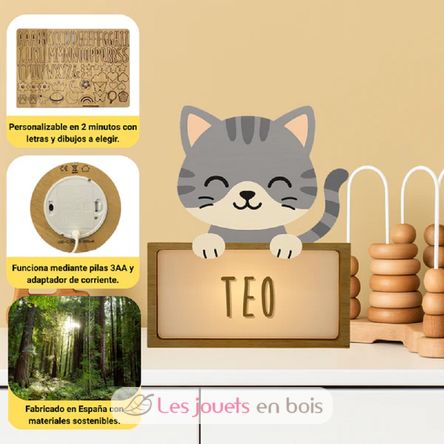 Anpassbare Lampe - Katze VI-LSP18 Vintiun 4