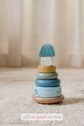 Holzstapelturm mit Ringen Forest Friends LD7242 Little Dutch 6