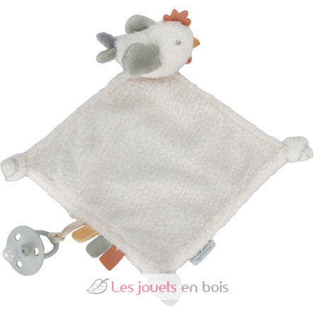 Kuscheltuch Huhn Little Farm LD8832 Little Dutch 3