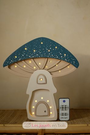 Pilzhaus-Nachtlampe blau LL083-360 Little Lights 3