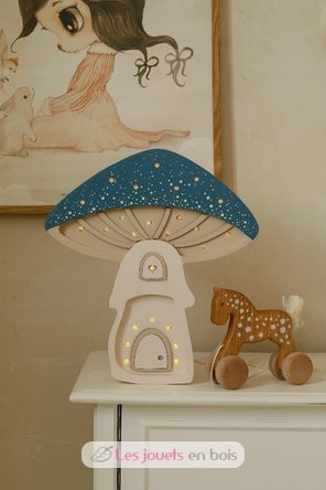Pilzhaus-Nachtlampe blau LL083-360 Little Lights 4