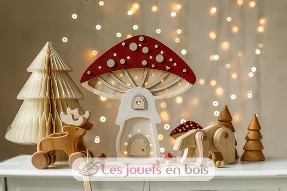 Pilzhaus-Nachtlampe rot LL083-325 Little Lights 2