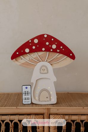 Pilzhaus-Nachtlampe rot LL083-325 Little Lights 3