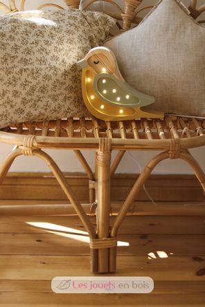 Vogel-Nachtlampe Khaki-Senf LL054-398 Little Lights 9