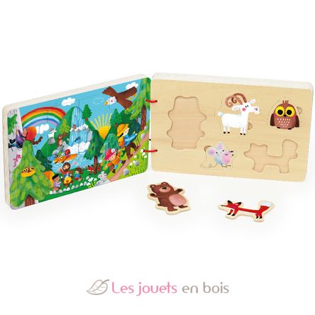 Puzzle-buch aus Holz Die Reise V7912 Vilac 2