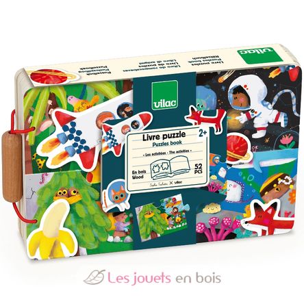 Puzzle-buch aus Holz Die Reise V7912 Vilac 8