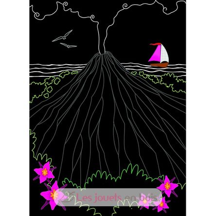 Scratch-Kunst Vulkane PI-7596 Piccolia 2