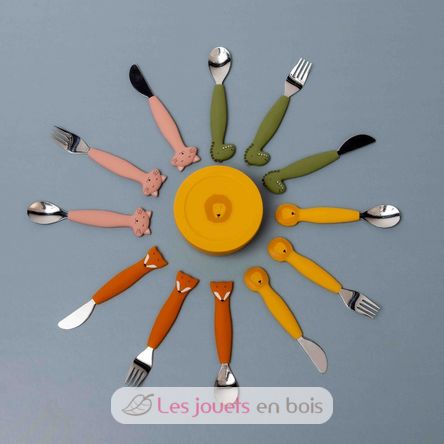 Kinderbesteck Set aus Silikon Mr Fox TX-96-448 Trixie 3