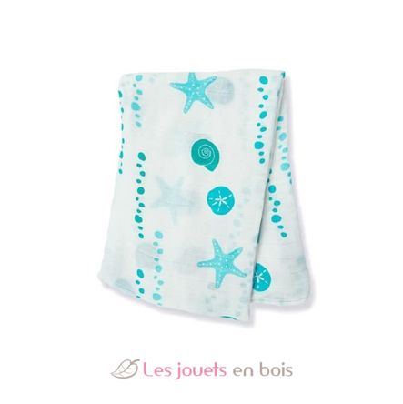 Bamboo Swaddle Mulltuch - Seaside LLJ-121-005-007 Lulujo 8