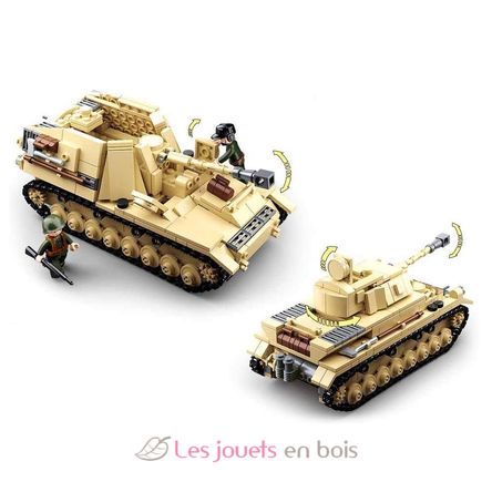 Army WWII - Deutscher Panzer 2-in-1 SL-M38-B0693 Sluban 5