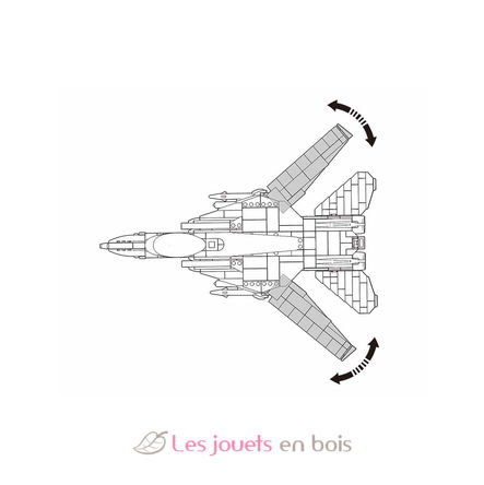 Model Bricks - Moderner Düsenjäger SL-M38-B0755 Sluban 4
